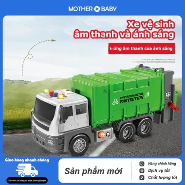 Bộ đồ chơi xe đa dạng: xe rác, cứu hỏa, cảnh sát, ô tô có đèn nhạc - 83.199₫