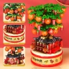 Bộ đồ chơi xếp hình Cây Quất Kim Tiền kèm hộp nhạc, mô hình lắp ráp Tài Lộc, quà Tết cho bé 215k 3