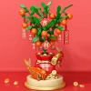Bộ đồ chơi xếp hình Cây Quất Kim Tiền kèm hộp nhạc, mô hình lắp ráp Tài Lộc, quà Tết cho bé 215k 5