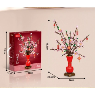Bộ đồ chơi xếp hình Cây Quất Kim Tiền kèm hộp nhạc, mô hình lắp ráp Tài Lộc, quà Tết cho bé 215k 10 Bộ đồ chơi xếp hình Cây Quất Kim Tiền kèm hộp nhạc, mô hình lắp ráp Tài Lộc, quà Tết cho bé 215k 10