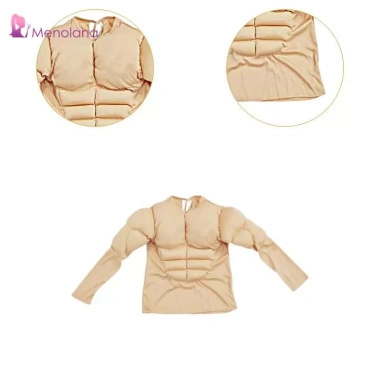 Bộ đồ cơ bắp giả nam áo sơ mi + ngực shaper, trang phục cosplay tiệc cưới - Giá ưu đãi