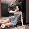 Bộ Đồ Cosplay Caro Pastel Xanh Ngọt Ngào - Đồng Phục Tiệm Bánh Vintage 159k 9