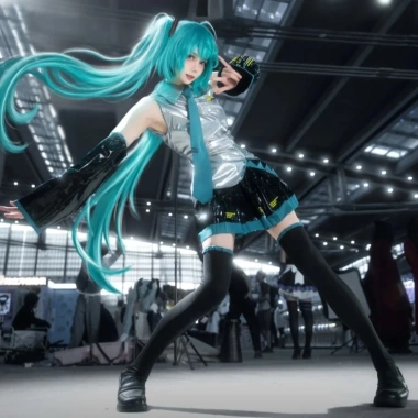 Bộ Đồ Cosplay MIKU Nữ - Trang Phục Anime Da Nhân Tạo, Giá Siêu Ưu Đãi 220k 2