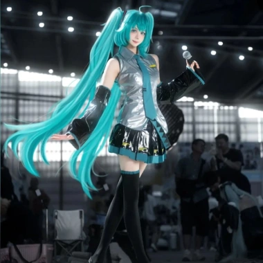Bộ Đồ Cosplay MIKU Nữ - Trang Phục Anime Da Nhân Tạo, Giá Siêu Ưu Đãi 220k 4