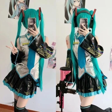 Bộ Đồ Cosplay MIKU Nữ - Trang Phục Anime Da Nhân Tạo, Giá Siêu Ưu Đãi 220k 5