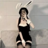 Bộ Đồ Cosplay Tai Thỏ Đen Sexy Mùa Đông - Bodysuit Gợi Cảm Dames Giá 160k 3