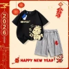 Bộ đồ cotton NASA 2.026 Tết trẻ em: áo thun tay ngắn và quần short mềm mại, giá 249.000₫ 6