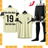 Bộ Đồ Đá Bóng Real Madrid CLB trẻ em, người lớn màu kem - in tên số theo yêu cầu, giảm còn 57.710₫ 2