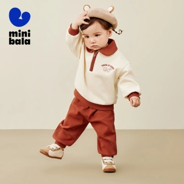 Bộ đồ dài tay Minibala bé trai – bé gái, thể thao mùa thu, giá ưu đãi 651,240₫