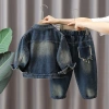 Bộ đồ Denim bé trai mùa xuân thu, hai mảnh phong cách đường phố - Giá 427.387 VND