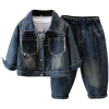 Bộ đồ Denim bé trai mùa xuân thu, hai mảnh phong cách đường phố - Giá 427.387 VND 6