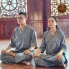Bộ đồ đôi pháp phục Nam Nữ vải linen Ấn Độ mịn mát, big size, giá combo 2 bộ 385k