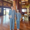 Bộ đồ đôi pháp phục Nam Nữ vải linen Ấn Độ mịn mát, big size, giá combo 2 bộ 385k 3