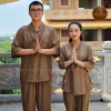 Bộ đồ đôi pháp phục Nam Nữ vải linen Ấn Độ mịn mát, big size, giá combo 2 bộ 385k 6