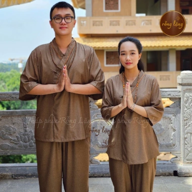 Bộ đồ đôi pháp phục Nam Nữ vải linen Ấn Độ mịn mát, big size, giá combo 2 bộ 385k 6 Bộ đồ đôi pháp phục Nam Nữ vải linen Ấn Độ mịn mát, big size, giá combo 2 bộ 385k 6