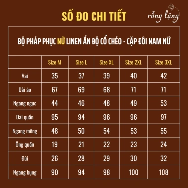 Bộ đồ đôi pháp phục Nam Nữ vải linen Ấn Độ mịn mát, big size, giá combo 2 bộ 385k