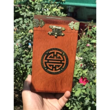 Bộ đồ gia dụng Tết gỗ hương, khay bánh kẹo, hộp trà, hộp giấy, gạt tàn, lọ tăm – giảm giá 16% chỉ 186.000 VND 8