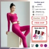 Bộ Đồ Gym Nữ An Nhiên S18 - Quần Áo Yoga Dài Tay Thun Lạnh Co Giãn, Thấm Hút Mồ Hôi, Tập Tại Nhà Giá 741.000 VND