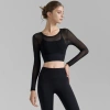Bộ Đồ Gym Nữ An Nhiên S18 - Quần Áo Yoga Dài Tay Thun Lạnh Co Giãn, Thấm Hút Mồ Hôi, Tập Tại Nhà Giá 741.000 VND 7