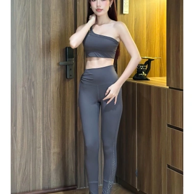 Bộ Đồ Gym Yoga Nữ UNIQ – Áo lệch vai, legging thắt nơ hông, đẹp, giá 434.763₫ 6 Bộ Đồ Gym Yoga Nữ UNIQ – Áo lệch vai, legging thắt nơ hông, đẹp, giá 434.763₫ 6