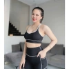Bộ Đồ Gym Yoga Nữ UNIQ Cool Peel - Áo Cổ Tim Lưng Chữ X và Quần Legging Đùi Giá Ưu Đãi 338.767₫ 6
