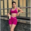 Bộ Đồ Gym Yoga Nữ UNIQ Cool Peel - Áo Cổ Vuông Viền Trắng + Quần Legging Đùi Cạp Chéo Giá 403.200 VND 7