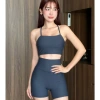 Bộ Đồ Gym Yoga Nữ UNIQ Cool Peel Áo Hai Dây Lưng X và Legging Đùi Giá 403.200 VND
