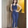 Bộ Đồ Gym Yoga Nữ UNIQ Cool Peel - Áo Viền Sóng Eo và Quần Legging Ống Lai 349k