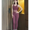 Bộ Đồ Gym Yoga Nữ UNIQ Cool Peel - Áo Viền Sóng Eo và Quần Legging Ống Lai 349k 3