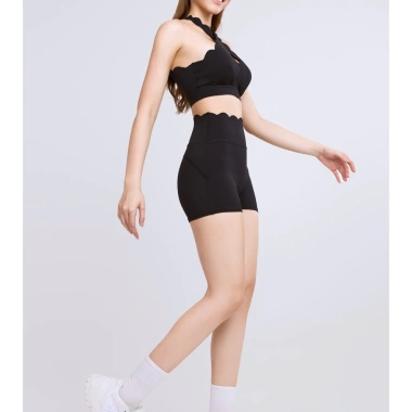 Bộ Đồ Gym Yoga Nữ UNIQ Cool Peel - Áo Viền Sóng Ngực & Quần Legging Đùi Sóng, Giá Giảm 434.500₫