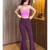 Bộ Đồ Gym Yoga Nữ UNIQ Peel - Áo Hai Dây Buộc Nơ Lưng và Quần Legging Ống Loe 497k