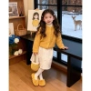 Bộ đồ hai mảnh bé gái mùa thu đông - Áo len cardigan dệt kim, thời trang, giảm 23% 3
