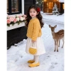 Bộ đồ hai mảnh bé gái mùa thu đông - Áo len cardigan dệt kim, thời trang, giảm 23% 5
