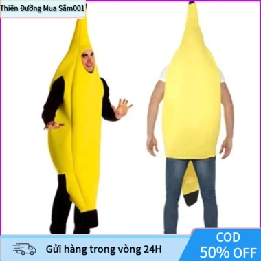 Bộ đồ Halloween cosplay quả chuối - Điểm nhấn ấn tượng cho tiệc, giá chỉ 59.999 VND