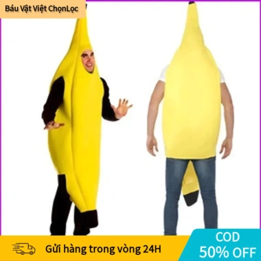 Bộ đồ Halloween cosplay quả chuối - Giá 79.000 VND, tạo điểm nhấn cho tiệc