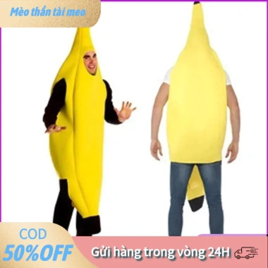 Bộ đồ Halloween cosplay quả chuối vui nhộn - Hóa trang tiệc lễ hội giá chỉ 67k