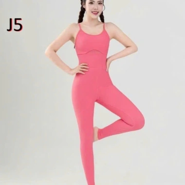Bộ Đồ Jumpsuit Gym Nữ Dài Đan Dây Chéo Lưng Thun Co Giãn 4 Chiều Thấm Hút Mồ Hôi - An Nhiên Shop 545k