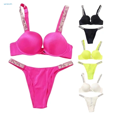 Bộ đồ lót nữ kim cương giả 2 chiếc – hỗ trợ tốt, dây đeo điều chỉnh, thoải mái, giá 412,338 VND 6