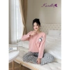 Bộ đồ mặc nhà Karoll áo cotton và quần thô dài trẻ trung Giá chỉ 315.250₫ 6