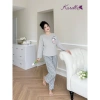 Bộ đồ mặc nhà Karoll áo cotton và quần thô dài trẻ trung Giá chỉ 315.250₫ 9
