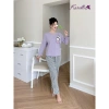 Bộ đồ mặc nhà Karoll áo cotton và quần thô dài trẻ trung Giá chỉ 315.250₫ 10