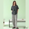Bộ đồ mặc nhà nữ Lycra cotton cao cấp Quần dài áo ngắn tay D3 Micha giảm còn 470k