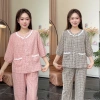 Bộ đồ mặc nhà tay lỡ ren kẻ caro cao cấp, mềm mịn, mát nhẹ, giá ưu đãi 248k 8