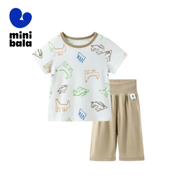 Bộ đồ minibala cotton co giãn thoáng khí cho bé trai và bé gái thoải mái, giá tốt 3
