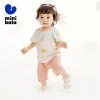 Bộ đồ minibala cotton co giãn thoáng khí cho bé trai và bé gái thoải mái, giá tốt 4