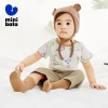 Bộ đồ minibala cotton co giãn thoáng khí cho bé trai và bé gái thoải mái, giá tốt 10