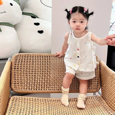 Bộ đồ mỏng dễ thương mùa hè cho bé gái Giá chỉ 211.202₫ giảm tới 19% 2