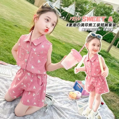 Bộ đồ mùa hè 2 món cho bé gái dễ thương, thời trang trẻ trung - Giá ưu đãi 349.500₫