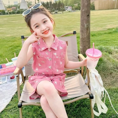 Bộ đồ mùa hè 2 món cho bé gái dễ thương, thời trang trẻ trung - Giá ưu đãi 349.500₫