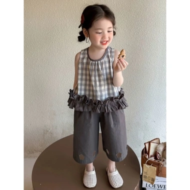 Bộ đồ mùa hè bé gái phong cách mới thời trang mỏng nhẹ - giá chỉ 243.508 VND 2